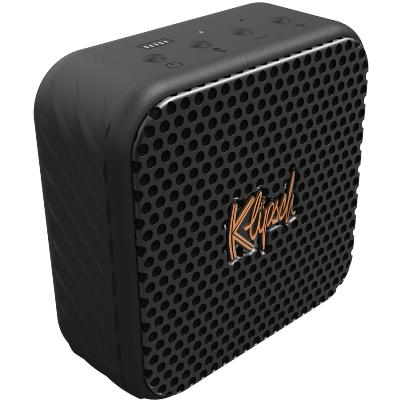 Φορητό ηχείο Klipsch Austin Black, 10W RMS, 12 ώρες, Bluetooth 5.3, USB-C, εφαρμογή για κινητά, μικρόφωνο, IP67, Μαύρο