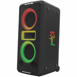 Φορητό ηχοσύστημα Klipsch New York Black, 12 ώρες, Bluetooth 5.2, 5000 mAh, AUX, USB, Party Link, μικρόφωνο, Μαύρο