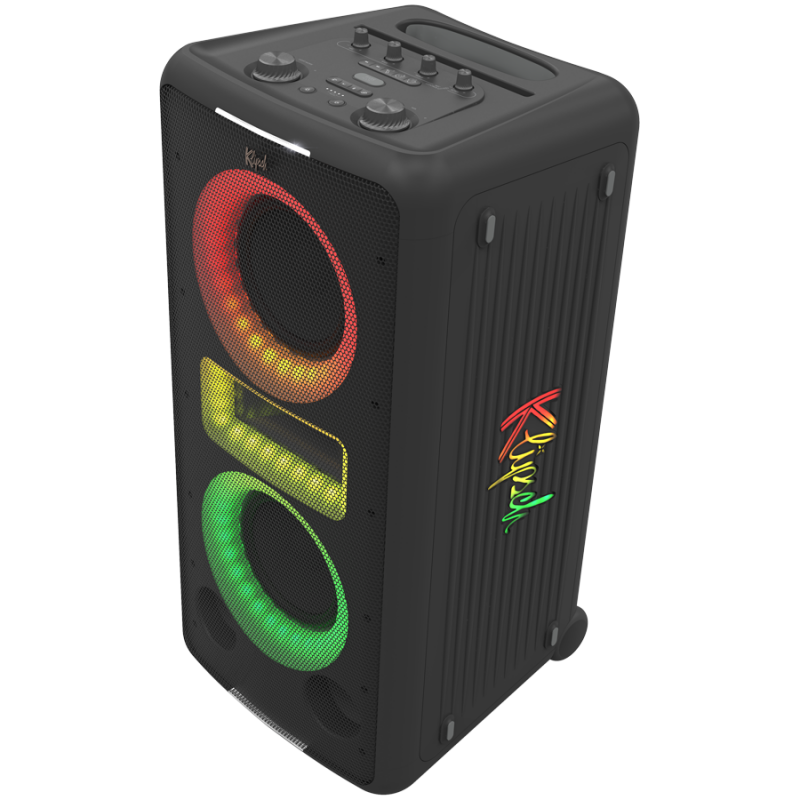 Φορητό ηχοσύστημα Klipsch New York Black, 12 ώρες, Bluetooth 5.2, 5000 mAh, AUX, USB, Party Link, μικρόφωνο, Μαύρο