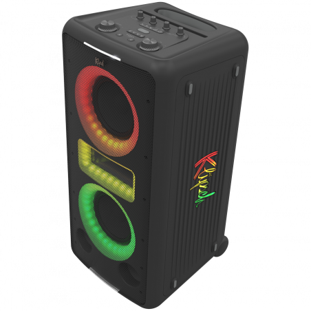 Φορητό ηχοσύστημα Klipsch New York Black, 12 ώρες, Bluetooth 5.2, 5000 mAh, AUX, USB, Party Link, μικρόφωνο, Μαύρο