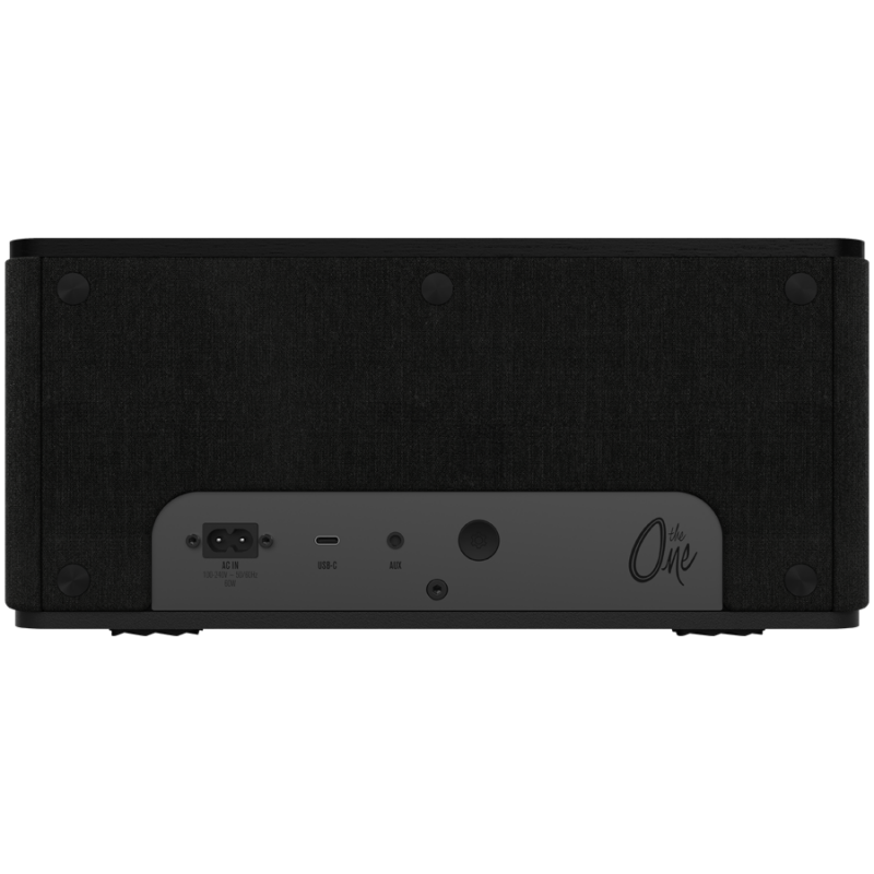 Ηχείο γραφείου Klipsch The One Plus 2,1 MB, 60W, Bluetooth 5.3, USB-C, Διπλή ενίσχυση, Ξύλινο σώμα, Εφαρμογή για κινητά, Ματ μαύρο