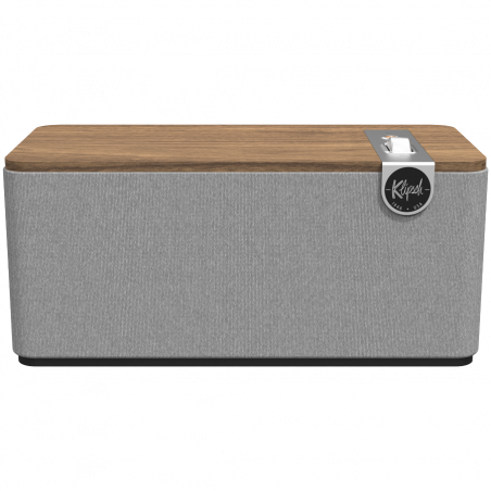 Ηχείο γραφείου Klipsch The One Plus 2.1 W, 60W, Bluetooth 5.3, USB-C, Διπλή ενίσχυση, Ξύλινο σώμα, Εφαρμογή για κινητά, Ξύλο καρυδιάς/γκρι