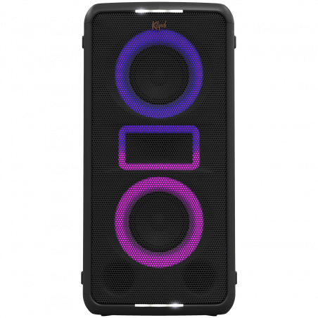 Φορητό ηχοσύστημα Klipsch Miami Black, 18 ώρες, 5000 mAh, Bluetooth 5.2, AUX, USB, Daisy Chain, Ultra Bass, Party Link, Karaoke, Μικρόφωνο, Μαύρο