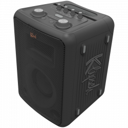 Φορητό ηχοσύστημα Klipsch Vegas Black, 4400 mAh, 12 ώρες, Bluetooth 5.2, AUX, USB, Μικρόφωνο, Ultra Bass, Party Link, Φωτεινά εφέ RGB, Εφαρμογή για κινητά, Μαύρο