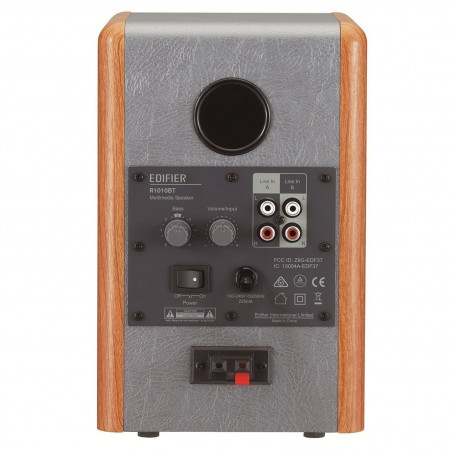 Ηχεία Edifier R1010BT BR, 24W RMS, 2x RCA, Bluetooth 5.1, 4 ηχεία, Μεταξωτή μεμβράνη, Ξύλινο περίβλημα, Ενεργά, Καφέ