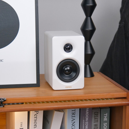 Ηχεία Edifier M60 WH, 66W RMS, Bluetooth V5.3, Hi-Res & Hi-Res, DSP, USB-C, 3.5 AUX, ConneX, Χειροποίητο περίβλημα, Λευκό