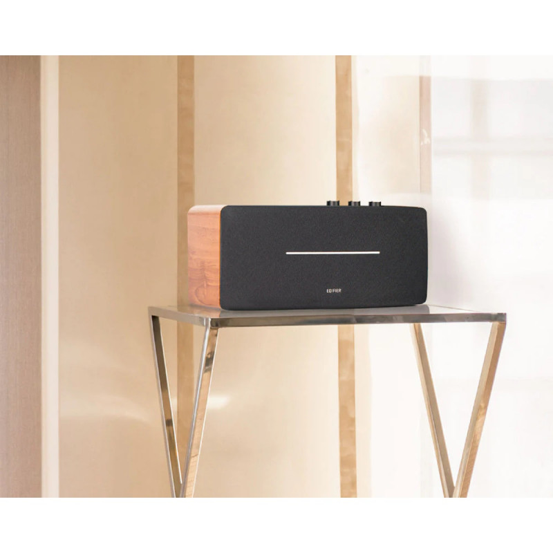 Ηχείο Edifier D12, 70W, Bluetooth 5.0, RCA, AUX, Line-Out, USB-C, Καφέ