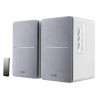 Ηχεία Edifier R1280T WH-SL 2.0, 42W RMS, 2xRCA, Τηλεχειριστήριο, Ξύλινο περίβλημα, Λευκό/ασημί
