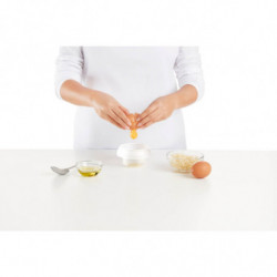 Βραστήρας αυγών για φούρνο μικροκυμάτων Lekue 1009028, 100 ml, Για 1 αυγό, Σιλικόνη πλατίνας, Διαφανές/Κόκκινο