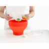 Κύπελλο για την παρασκευή ποπ κορν στο φούρνο μικροκυμάτων Lekue 1009035, 2,8 λίτρα, Ø20x14,5 εκ., Έως 3 άτομα, -60 έως +220C, Κόκκινο