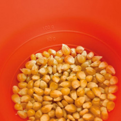 Κύπελλο για την παρασκευή ποπ κορν στο φούρνο μικροκυμάτων Lekue 1009035, 2,8 λίτρα, Ø20x14,5 εκ., Έως 3 άτομα, -60 έως +220C, Κόκκινο