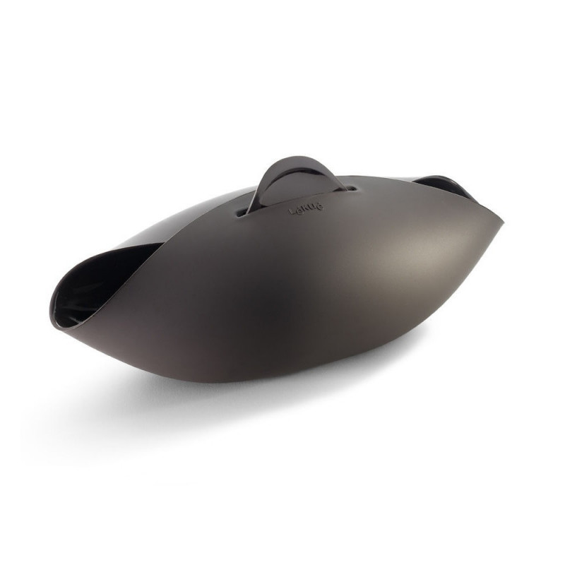 Σκεύος για την παρασκευή και το ψήσιμο ψωμιού Lekue 1009036, 24x20x9,5 εκ., 300 ml, πλατινένιο σιλικόνη, -60 +220°C, μαύρο