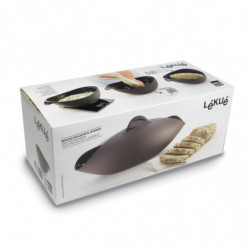 Σκεύος για την παρασκευή και το ψήσιμο ψωμιού Lekue 1009036, 24x20x9,5 εκ., 300 ml, πλατινένιο σιλικόνη, -60 +220°C, μαύρο