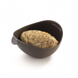 Σκεύος για την παρασκευή και το ψήσιμο ψωμιού Lekue 1009037, 28x23x13 cm, 600 ml, πλατινένιο σιλικόνη, -60 +220°C, μαύρο