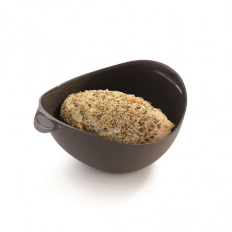 Σκεύος για την παρασκευή και το ψήσιμο ψωμιού Lekue 1009037, 28x23x13 cm, 600 ml, πλατινένιο σιλικόνη, -60 +220°C, μαύρο