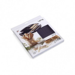 Φόρμα για ψήσιμο σολέτι και γκριζίνι Lekue 1009038, 240 ml, έως 30 σολέτι, Ø25x1,9 cm, -60 έως +220C, καφέ