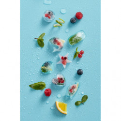 Μορφή για πάγο με καπάκι Lekue 1009043, 23×11,8×3,2 cm, 14 ορθογώνια παγάκια, -40 +60 °C, Κόκκινο