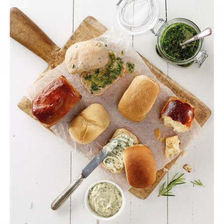 Φόρμα για ψήσιμο ψωμιών Lekue 1009080, 30x17,5x4,2 εκ., 960 ml, 6 διαμερίσματα, πλατινένιο σιλικόνη, από -60 έως +220C, καφέ