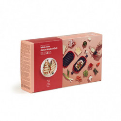 Σκεύος για ψήσιμο στο φούρνο μικροκυμάτων Lekue 1009081, 25,2x14,8x5,4 cm, πλατινένιο σιλικόνη, ατσάλι με αντικολλητική επίστρωση, από 0 έως +240C, κόκκινο