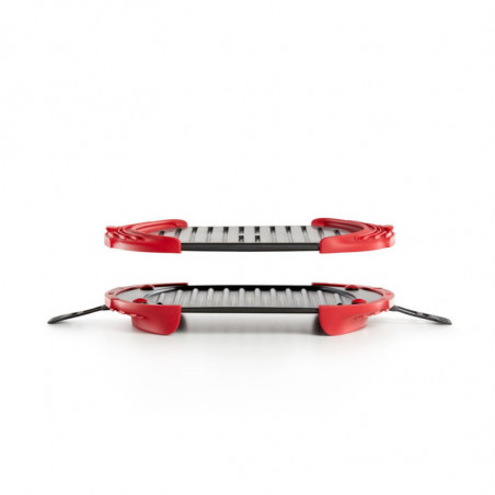 Σκεύος για ψήσιμο στο φούρνο μικροκυμάτων Lekue 1009082, 27x20,7,8x4,4 εκ., πλατινένιο σιλικόνη, ατσάλι με αντικολλητική επίστρωση, από 0 έως +240C, κόκκινο