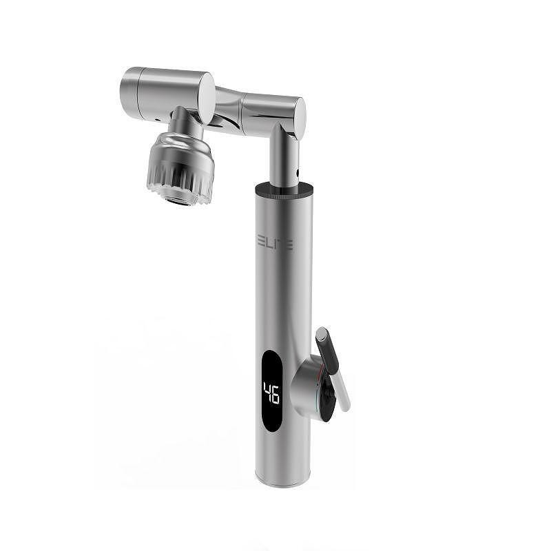 Ηλεκτρική μπαταρία Elite EHD-1511M, 3300W, περιστροφή 360°, αυτόματη θέρμανση, οθόνη LED, IPX4, Ασημί