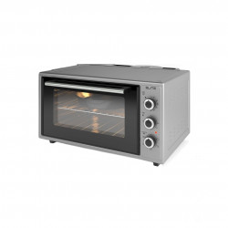 Μικρή κουζίνα Elite EMO-FL 48 2589, 2000W, 48 λίτρα, 3 λειτουργίες, Διπλό τζάμι, Θερμοστάτης, Χρονοδιακόπτης, Τουρμπίνι, Γκρι