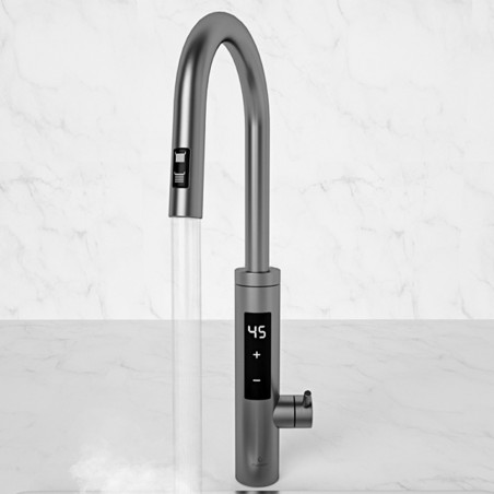 Ηλεκτρική μπαταρία Elite EHD-1514PP, 3300W, Ρυθμιζόμενη ισχύς, Περιστροφή 360°, Αυτοθέρμανση, Οθόνη αφής, IPX4, Ασημί