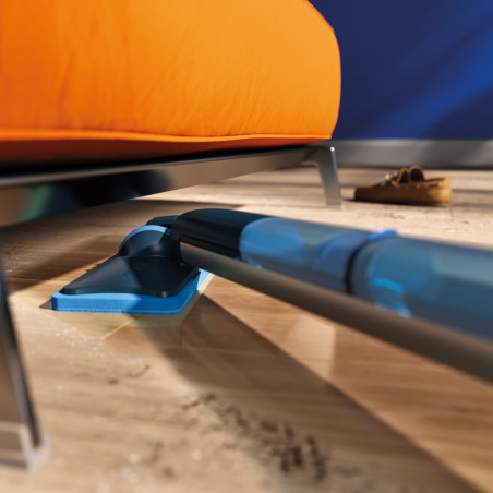 Ηλεκτρική σφουγγαρίστρα Philips OneUp XV5113/01, 2Ah, 70 λεπτά, 50m2, 281/178 ml, 2 λειτουργίες, κεφαλή 360°C, ενδεικτική λυχνία LED, φόρτιση USB, Μπλε