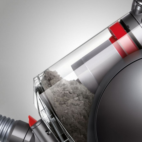 Σκούπα χωρίς σακούλα Dyson Big Ball Parquet 2 228566-01, 600W, 165AW, 1,5 l, τεχνολογία Radial Root Cyclone 2 σταδίων, αυτόματη όρθωση σε περίπτωση ανατροπής, Νικέλιο/μοβ