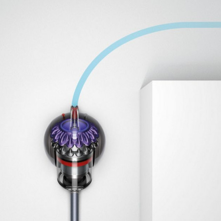 Σκούπα χωρίς σακούλα Dyson Big Ball Parquet 2 228566-01, 600W, 165AW, 1,5 l, τεχνολογία Radial Root Cyclone 2 σταδίων, αυτόματη όρθωση σε περίπτωση ανατροπής, Νικέλιο/μοβ