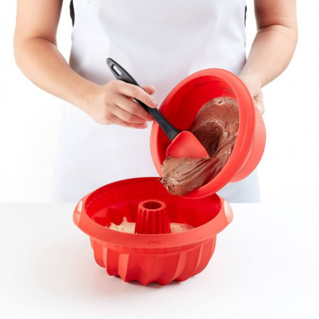 Φόρμα ψησίματος Lekue 1009483, Ø22 cm, Πλατινένιο σιλικόνη, Από -60°C έως +220°C, Κόκκινο