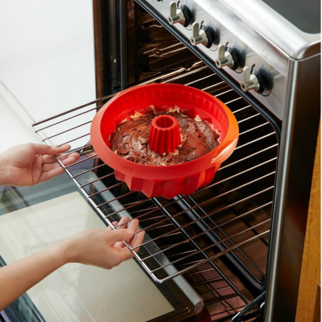 Φόρμα ψησίματος Lekue 1009483, Ø22 cm, Πλατινένιο σιλικόνη, Από -60°C έως +220°C, Κόκκινο