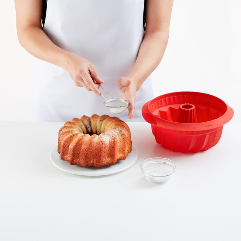 Φόρμα ψησίματος Lekue 1009483, Ø22 cm, Πλατινένιο σιλικόνη, Από -60°C έως +220°C, Κόκκινο