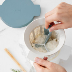 Σετ για την παρασκευή κεφίρ και γιαουρτιού Lekue 1010155, 18,5x14,5x15,5 εκ., Από +4 έως +90C, Λευκό/Μπλε