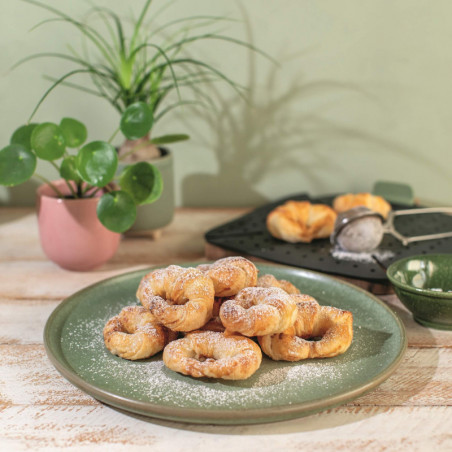 Βάση για ψήσιμο σε φριτέζα με ζεστό αέρα Lekue 1010156, 22x22 cm, -20/+220°C, σιλικόνη, γκρι