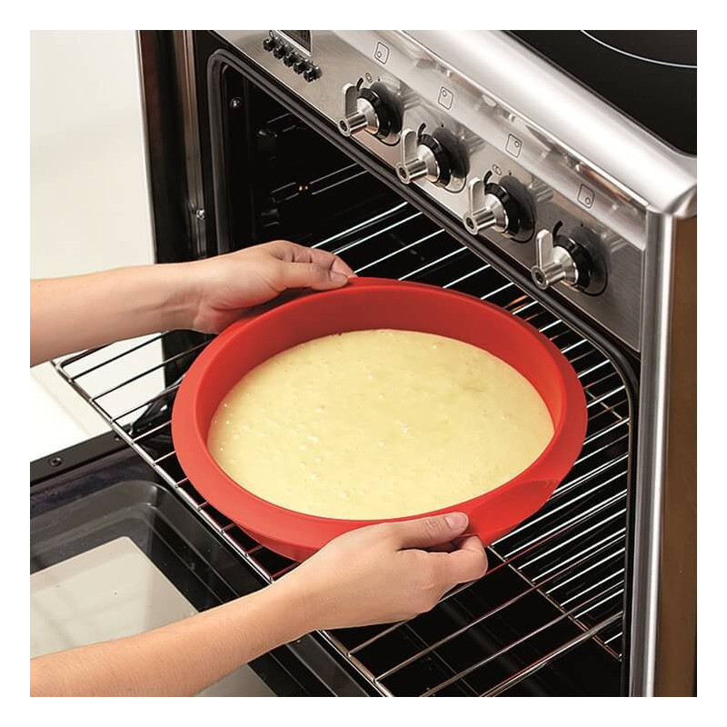 Φόρμα ψησίματος Lekue 1010161, Ø28 cm, Από -60 έως +220C, Πλατινένιο σιλικόνη, Κόκκινο