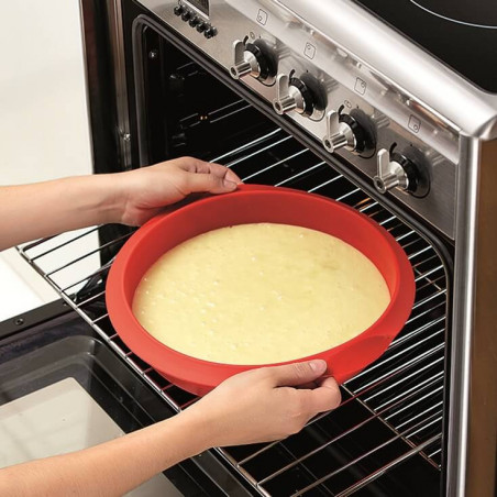 Φόρμα ψησίματος Lekue 1010161, Ø28 cm, Από -60 έως +220C, Πλατινένιο σιλικόνη, Κόκκινο
