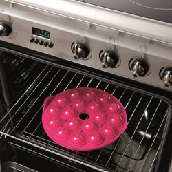 Φόρμα ψησίματος Lekue 1010174, Ø25x4,3 cm, Από -60 έως +220C, Πλατινένιο σιλικόνη, Ροζ