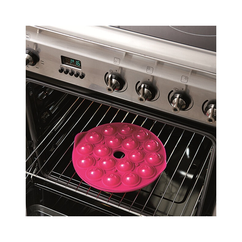 Φόρμα ψησίματος Lekue 1010174, Ø25x4,3 cm, Από -60 έως +220C, Πλατινένιο σιλικόνη, Ροζ