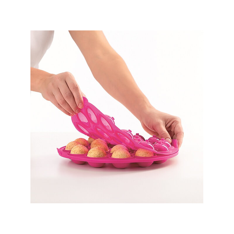 Φόρμα ψησίματος Lekue 1010174, Ø25x4,3 cm, Από -60 έως +220C, Πλατινένιο σιλικόνη, Ροζ