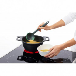 Κουτάλα για σούπα Lekue 1010180, 29 cm, Ανθεκτική στις γρατσουνιές, Ευέλικτη κεφαλή, 4/220°C, Πράσινη