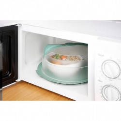 Υποστρώμα για την προστασία του γυάλινου πιάτου στο φούρνο μικροκυμάτων Lekue 1010202, Ø24,5 cm, αντιολισθητικό, ανυψωμένα άκρα, -60/+220°C, σιλικόνη, πράσινο