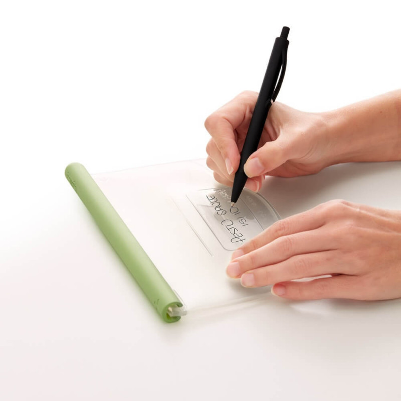 Σακούλα για αποθήκευση και κατάψυξη υγρών και τροφίμων Lekue 1010208, 500 ml, Σιλικόνη, Χωρίς διαρροές, Πεδίο για εγγραφή, Πολυλειτουργική, -60/+220°C, Πράσινη