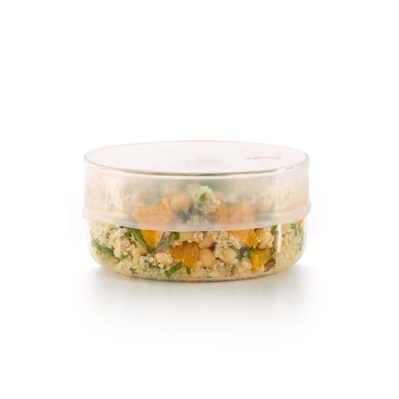 Καπάκι αποθήκευσης Lekue 1010213, 15-18 cm, σιλικόνη, αεροστεγές κλείσιμο, -60/+220°C, διαφανές