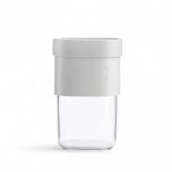 Βάζο αποθήκευσης με πρόσθετο εξάρτημα Lekue Green 1010217, 600-850 ml, -15/+80°C, Πολυπροπυλένιο, Πράσινο