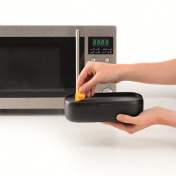 Σετ 2 τεμαχίων κουτιά για φαγητό Lekue On The Go 1010220, 500 ml, Αεροστεγές κλείσιμο, Θήκη για μαχαιροπίρουνα, Βαλβίδα για φούρνο μικροκυμάτων, Τυρκουάζ