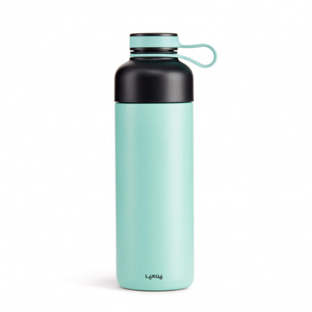Θερμός με ενσωματωμένο φίλτρο Lekue On The Go 1010229, 500 ml, Διπλό κενό τοίχωμα, Αεροστεγές κλείσιμο, -20/+80°C, Ανοξείδωτο ατσάλι, Τυρκουάζ