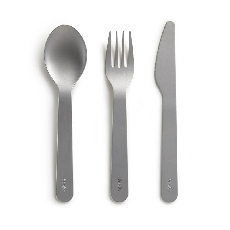 Σετ μαχαιροπίρουνα Lekue On The Go 1010231, 3 τεμάχια, -20°C / +100°C, Ανοξείδωτο ατσάλι, Μαύρο