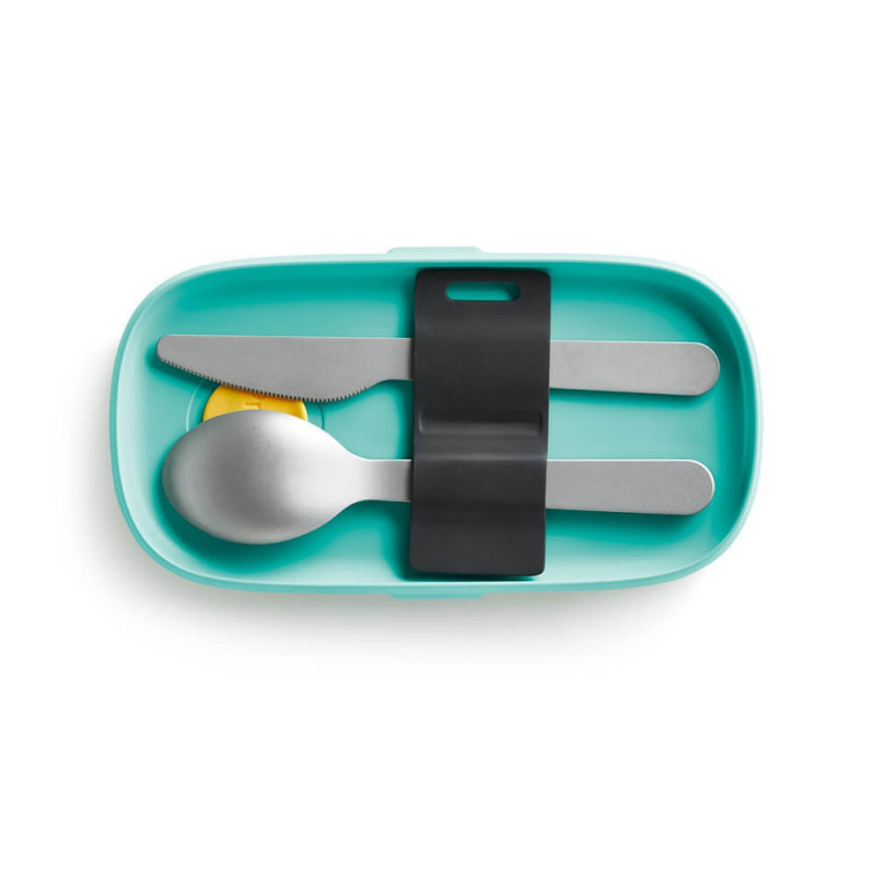 Σετ μαχαιροπίρουνα Lekue On The Go 1010231, 3 τεμάχια, -20°C / +100°C, Ανοξείδωτο ατσάλι, Μαύρο