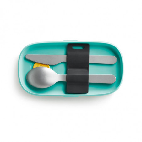 Σετ μαχαιροπίρουνα Lekue On The Go 1010231, 3 τεμάχια, -20°C / +100°C, Ανοξείδωτο ατσάλι, Μαύρο